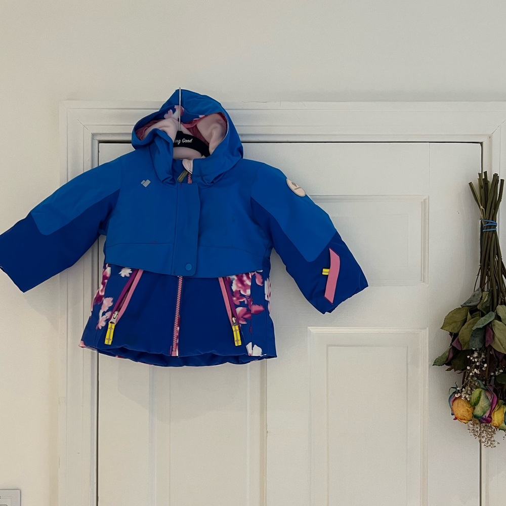 Girls Obermeyer Floral jacket size 2